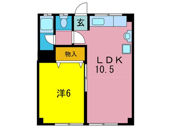 大和川マンション第２の物件間取画像